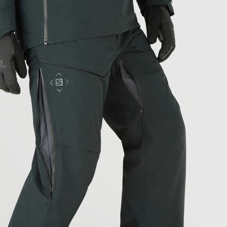 Pantalones De Esquí Salomon Gravity Gore Tex Hombre Negros | MX KTQL018